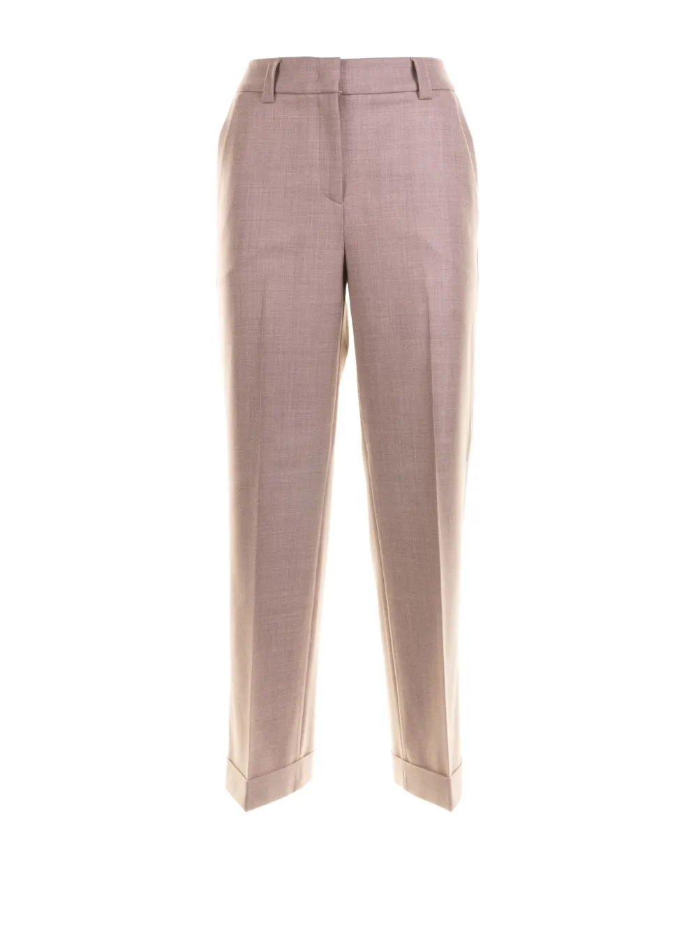 Via Masini 80 Cuffed Trousers In Pink
