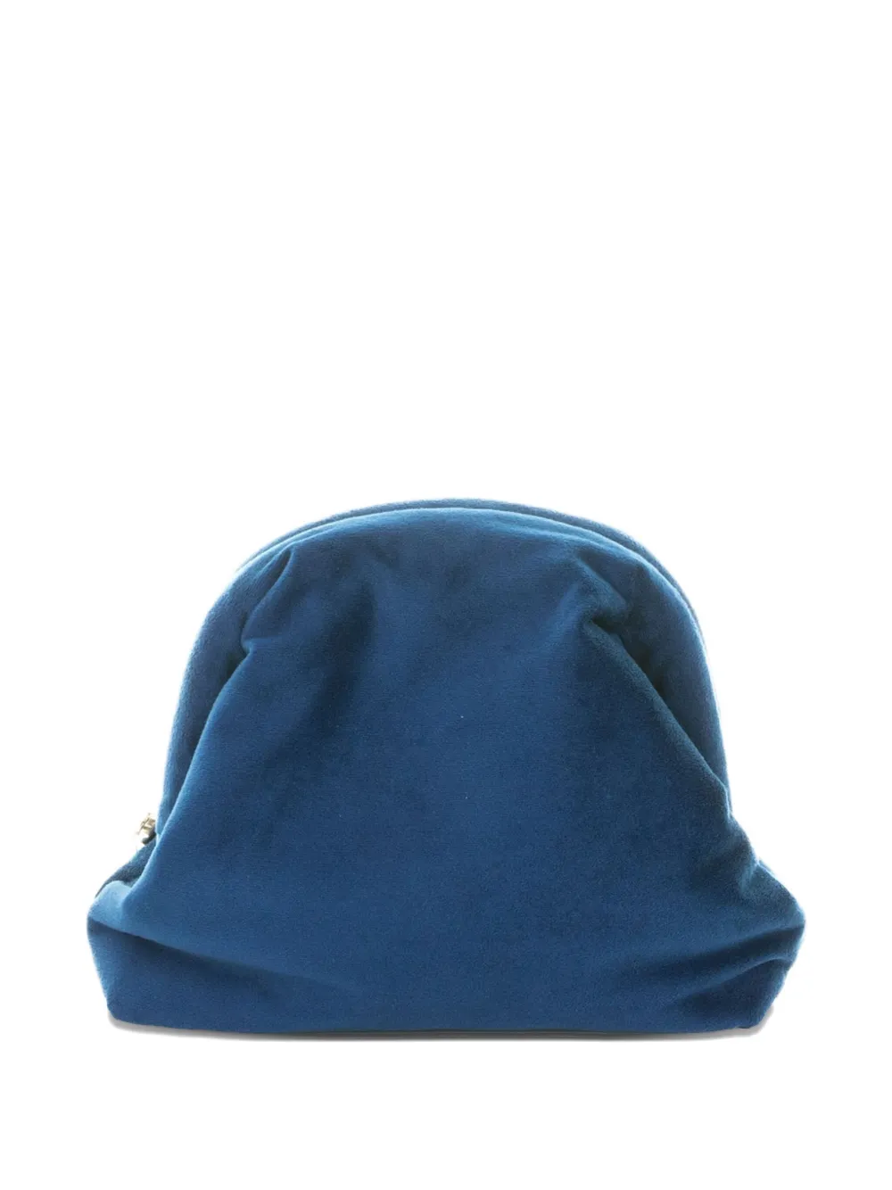 Maria La Rosa Pepita Embellished Velvet Clutch Bag In Blue