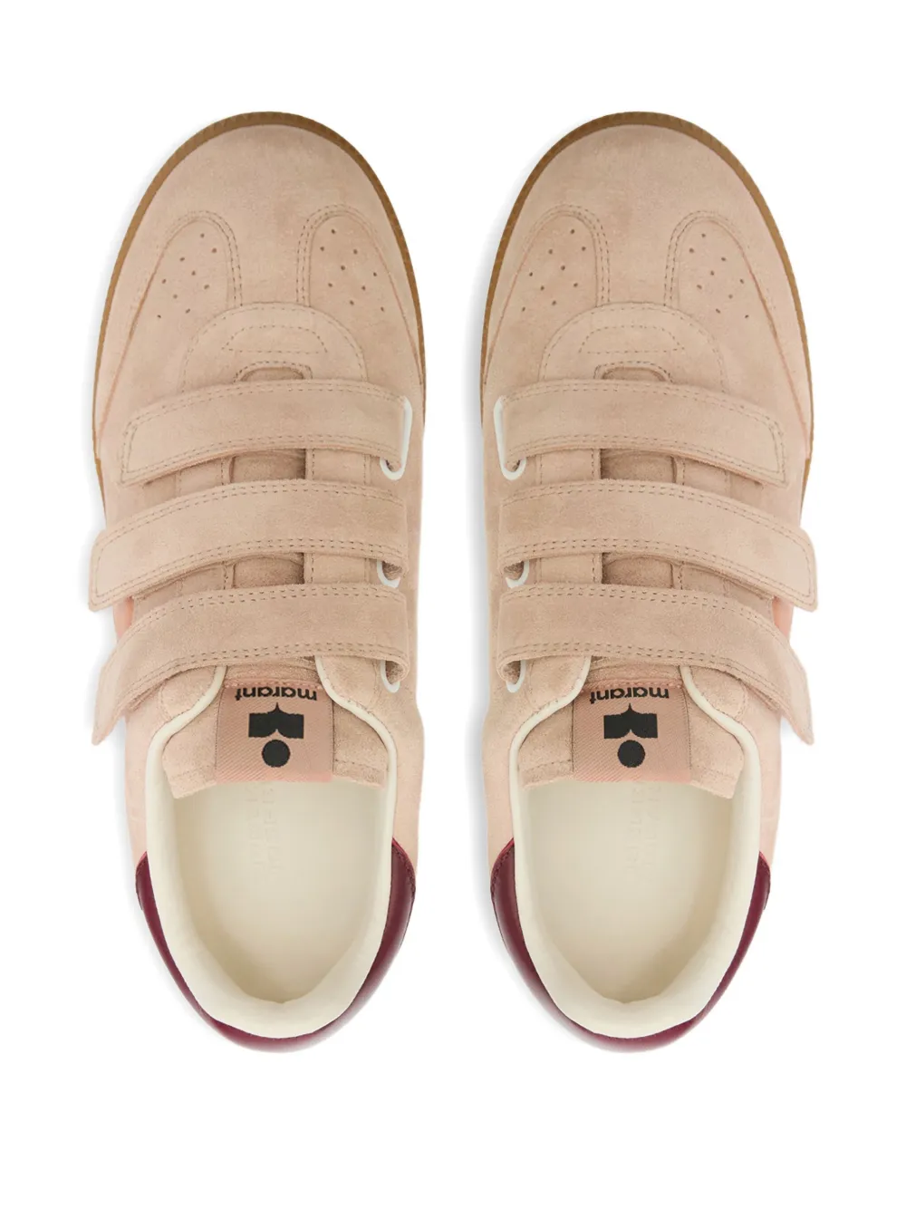 ISABEL MARANT Beth leren sneakers Beige