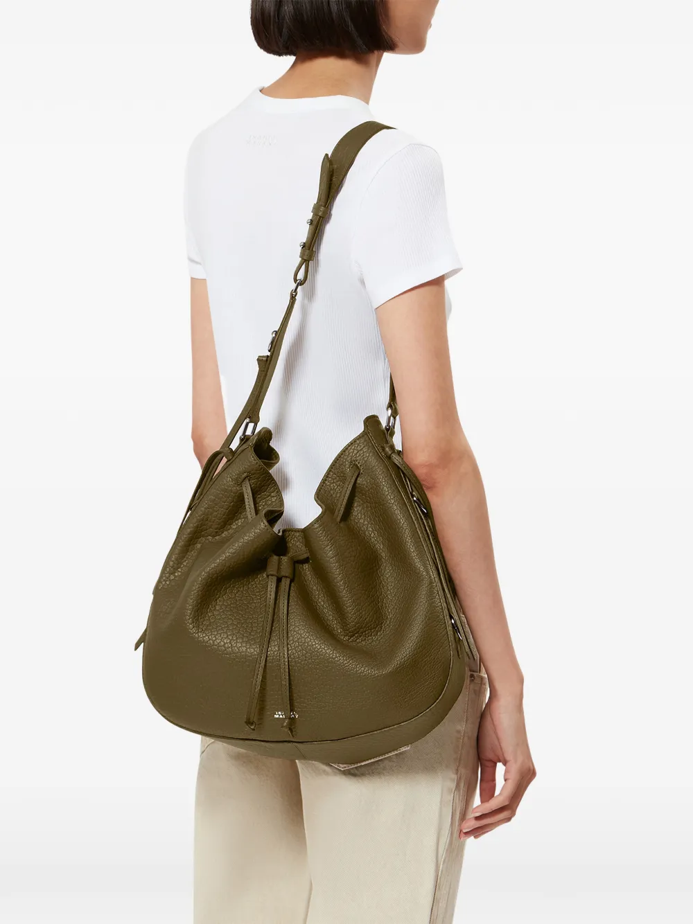 ISABEL MARANT Bolton leren schoudertas Groen