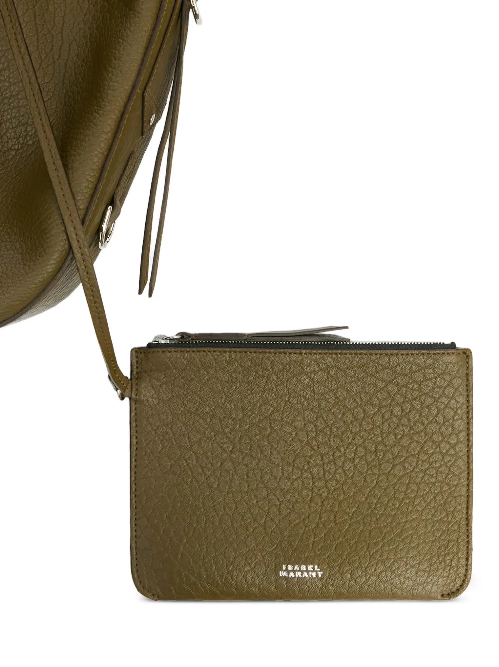 ISABEL MARANT Bolton leren schoudertas Groen