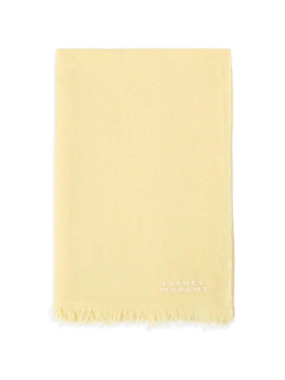 ISABEL MARANT Alette fringed-hem scarf - Giallo