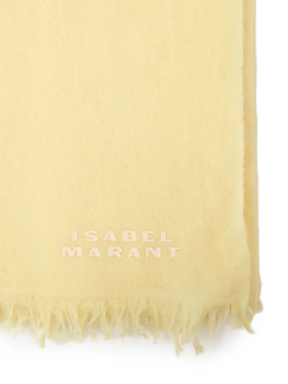 ISABEL MARANT Alette sjaal met franje Geel