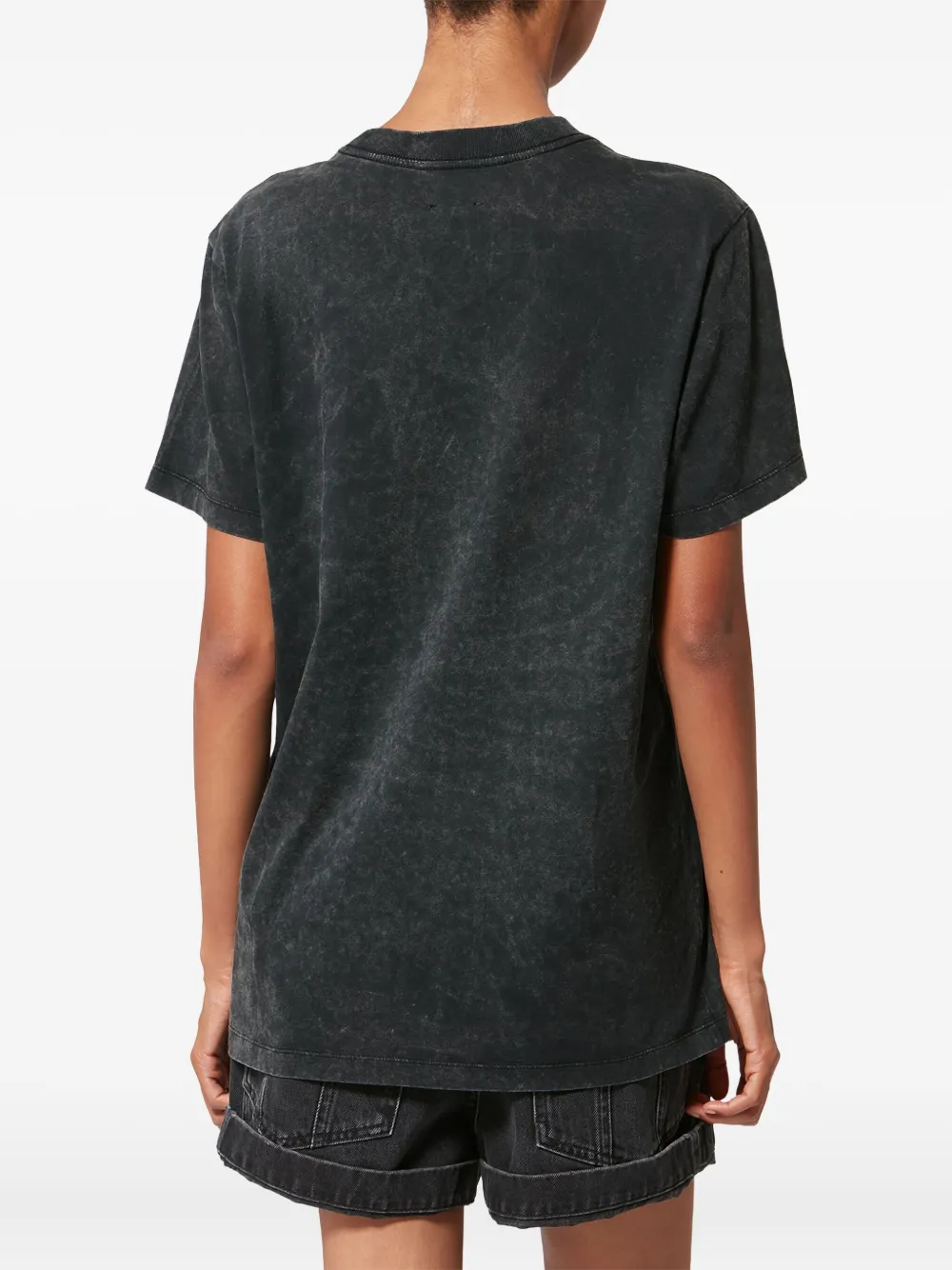 Isabel Marant Étoile Zoeline Printed Cotton Jersey T-shirt In Black