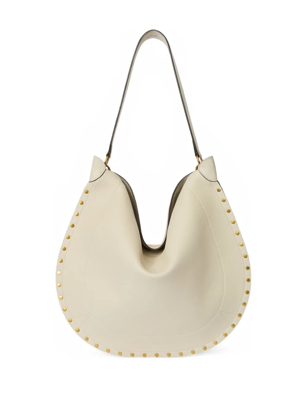 Isabel Marant Oskan Studded Shoulder Bag In Neutral