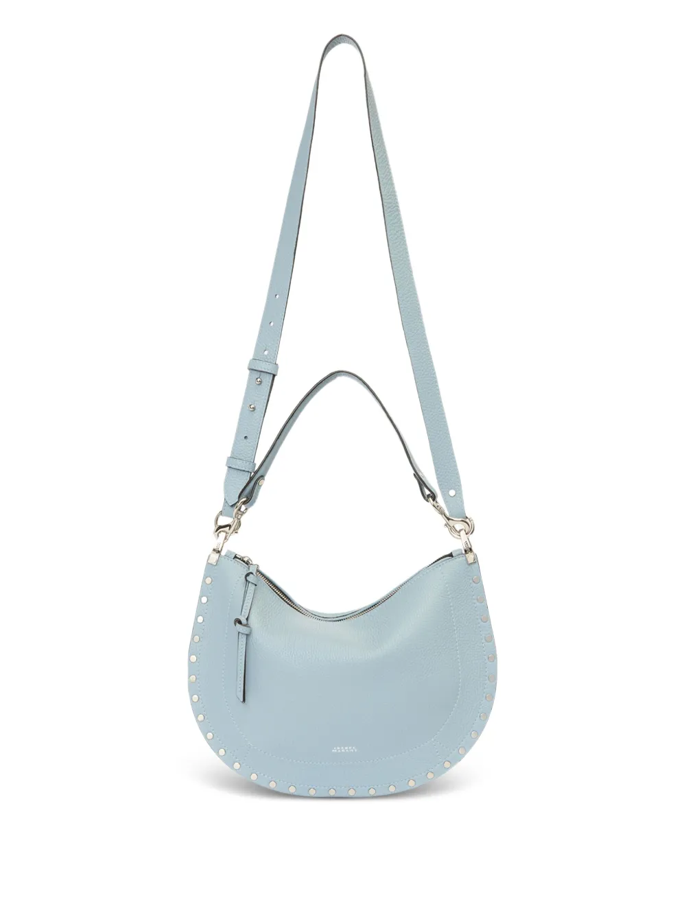 ISABEL MARANT Oskan Soft Zip leren crossbodytas Blauw
