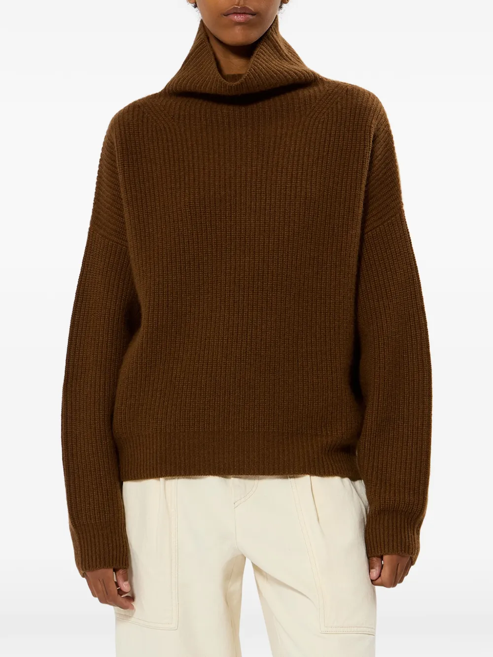 ISABEL MARANT Broole roll-neck sweater - Marrone