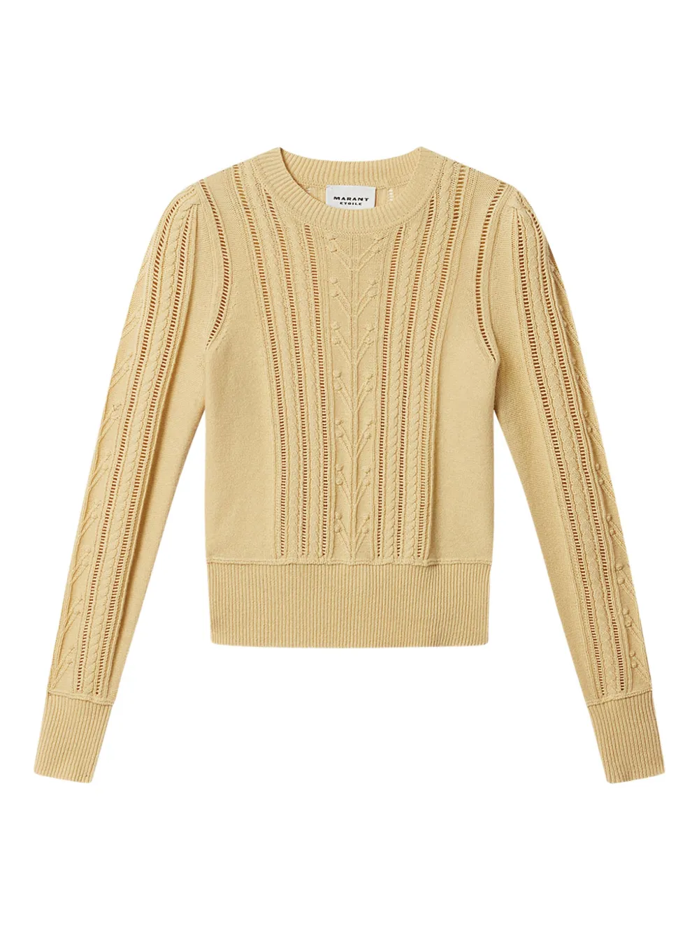 Isabel Marant Étoile Kalyn Openwork Sweater In Yellow