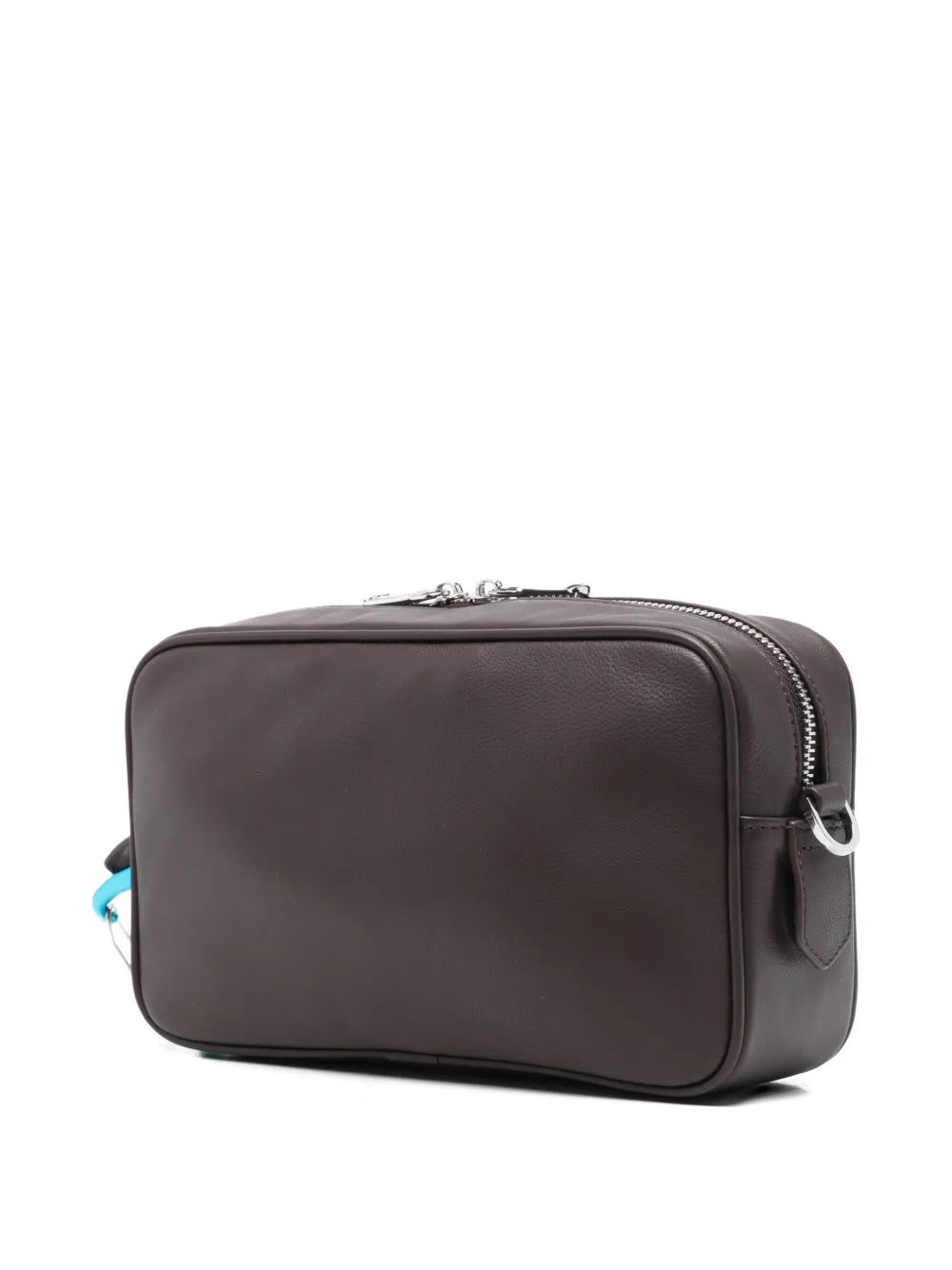 Patrizia Pepe logo-embossed shoulder bag - Bruin