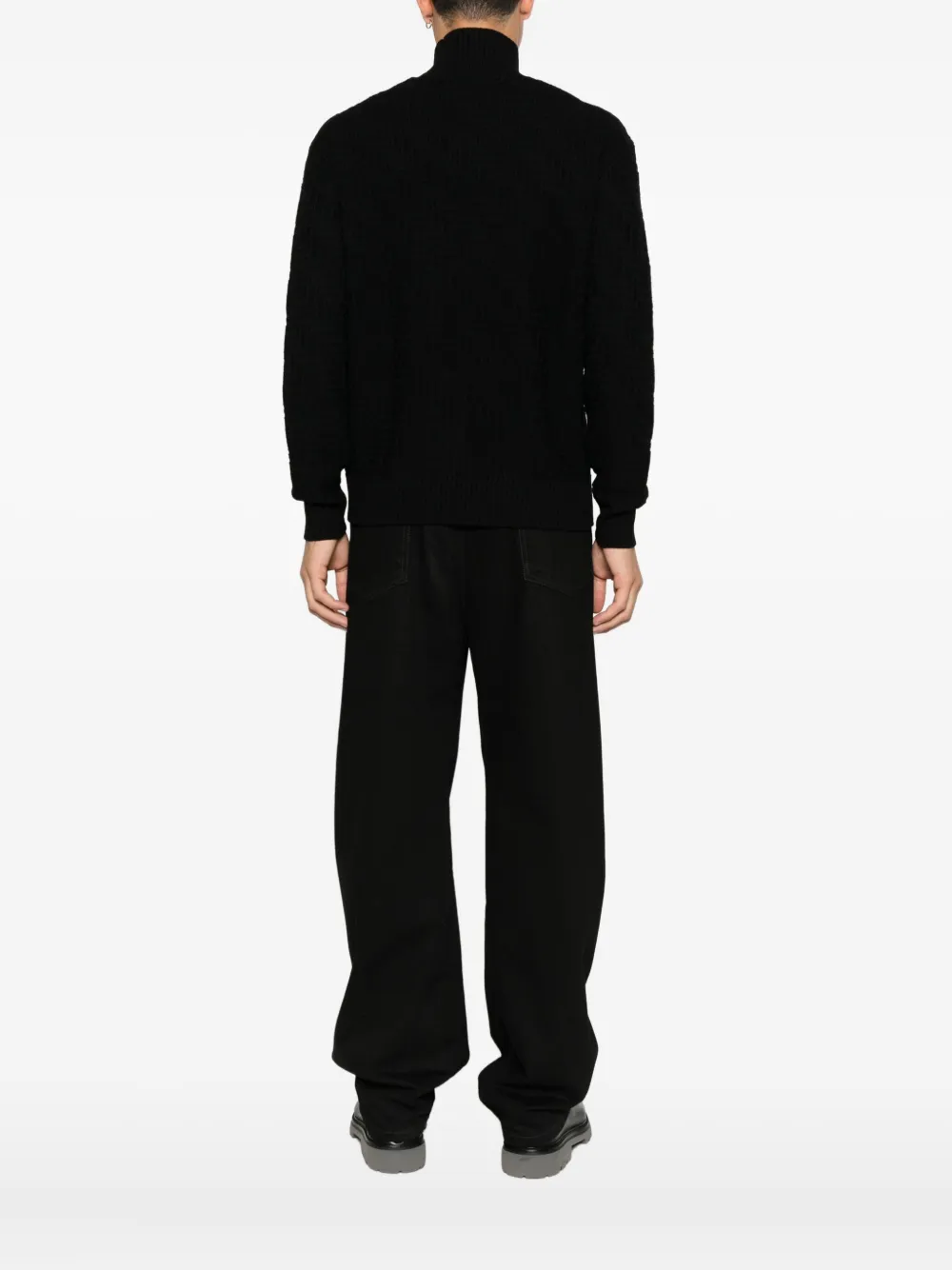 Paolo Pecora Merino Wool Jumper In Black