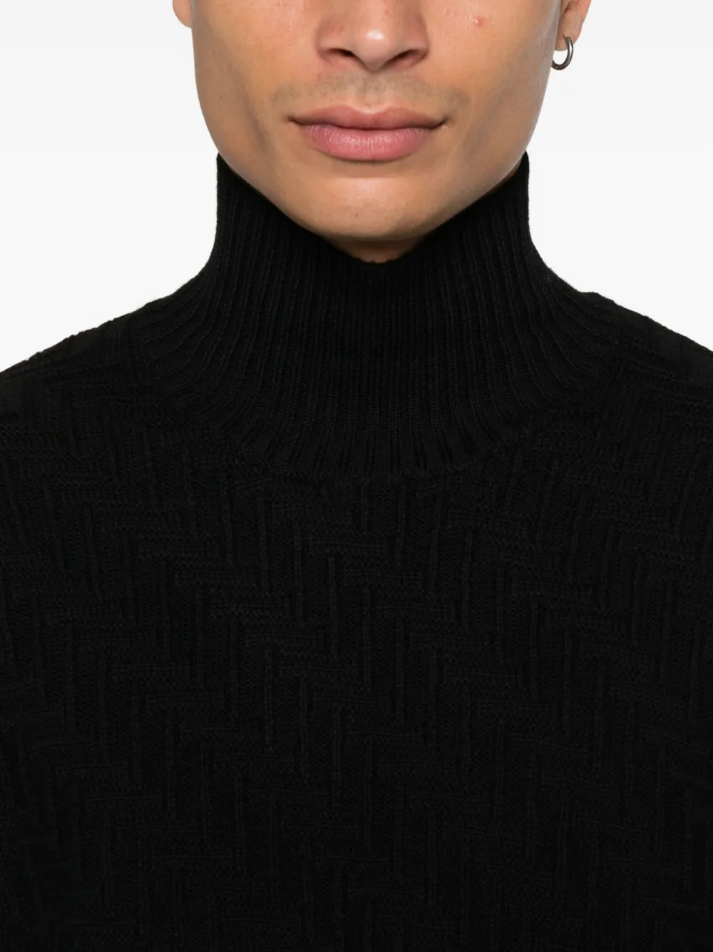 Paolo Pecora Merino Wool Jumper In Black
