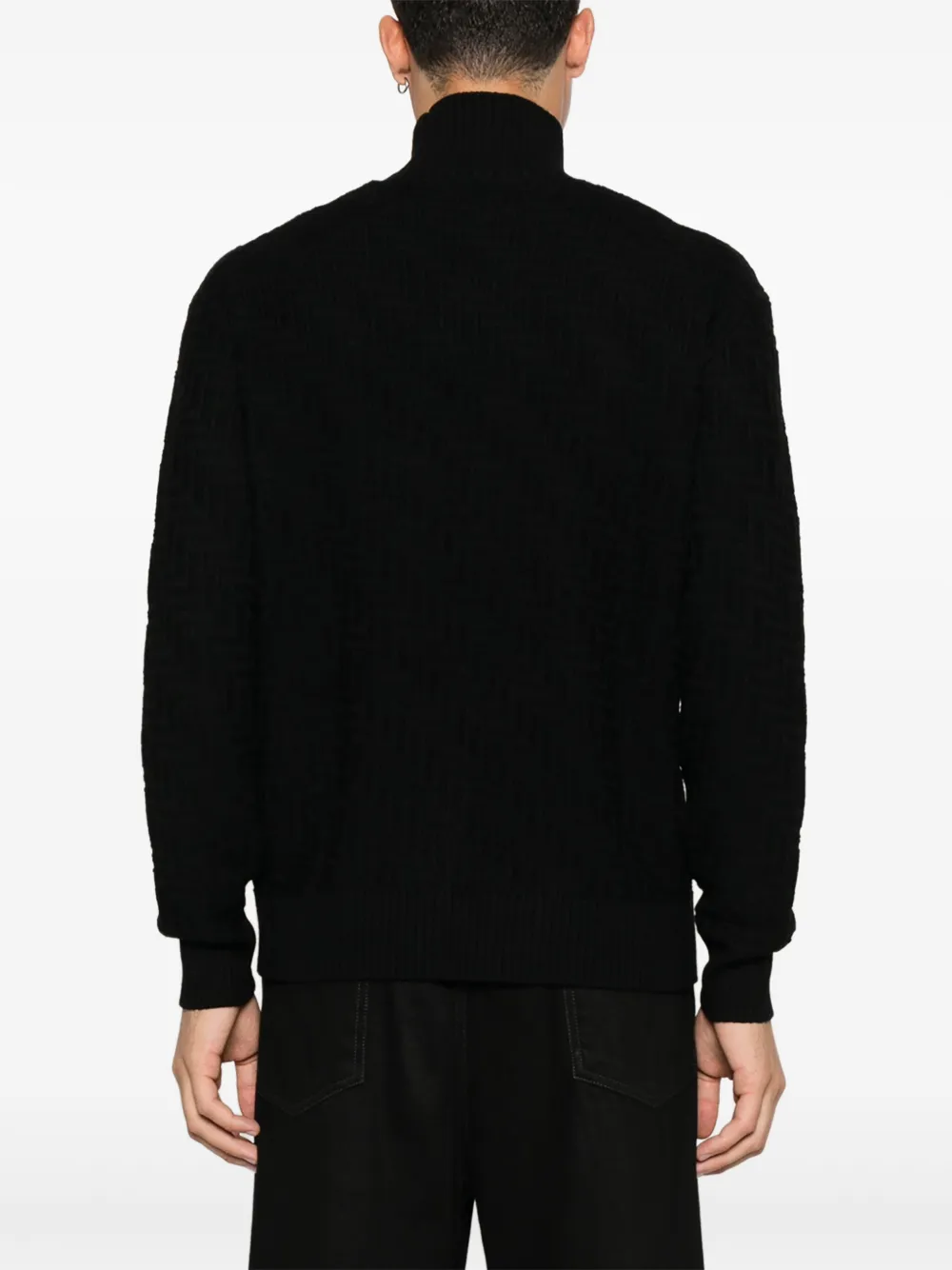 Paolo Pecora Trui van merinowol Zwart