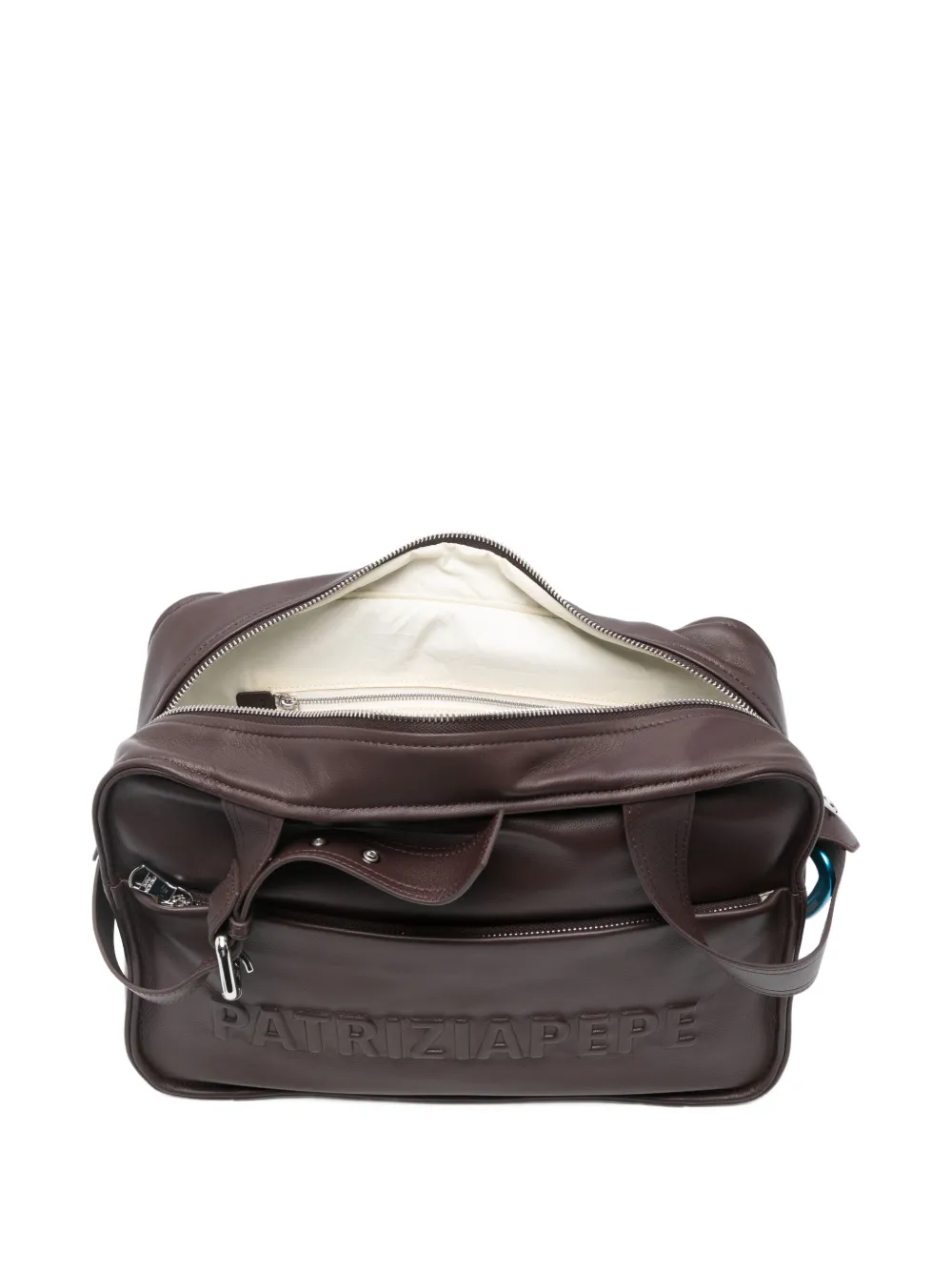 Patrizia Pepe Logo-embossed Shoulder Bag In Brown