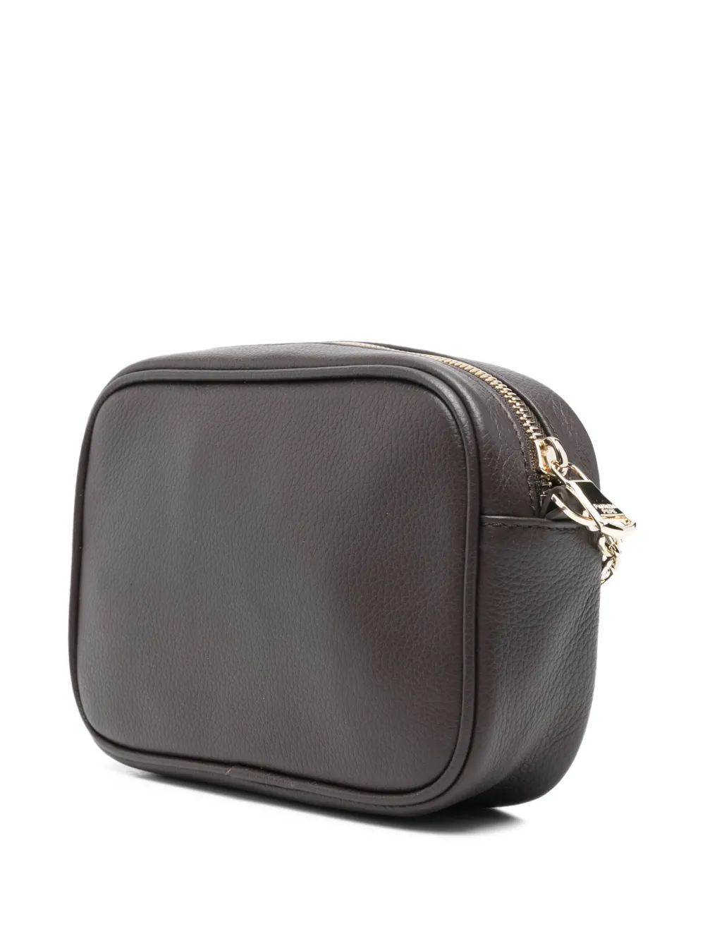 Patrizia Pepe Schoudertas met logoplakkaat Bruin