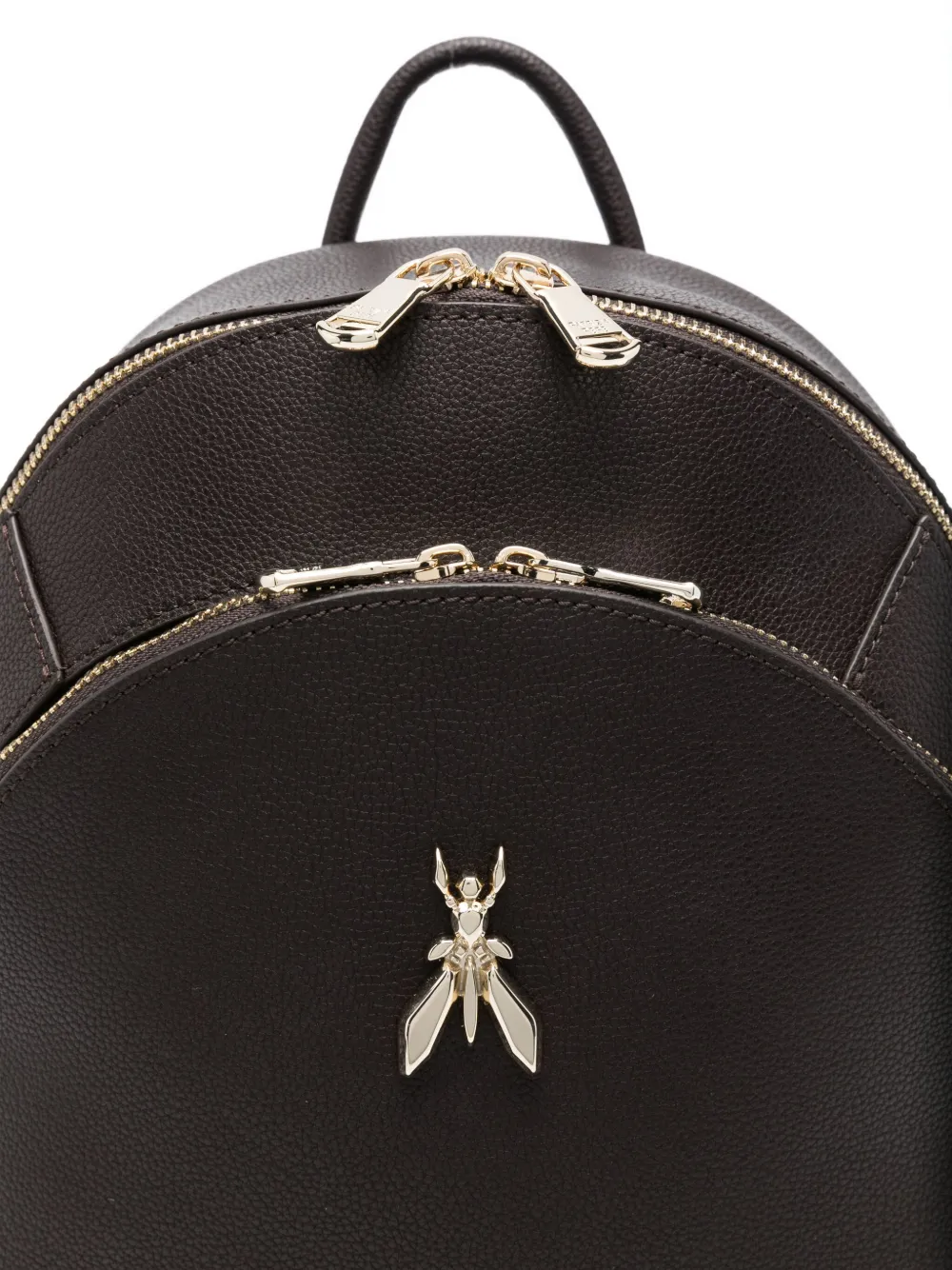 Patrizia Pepe Rugzak met logopatch Bruin