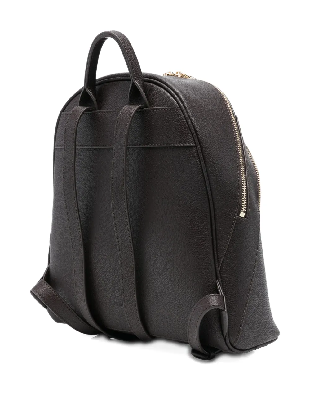 Patrizia Pepe logo-appliqué zip backpack - Bruin