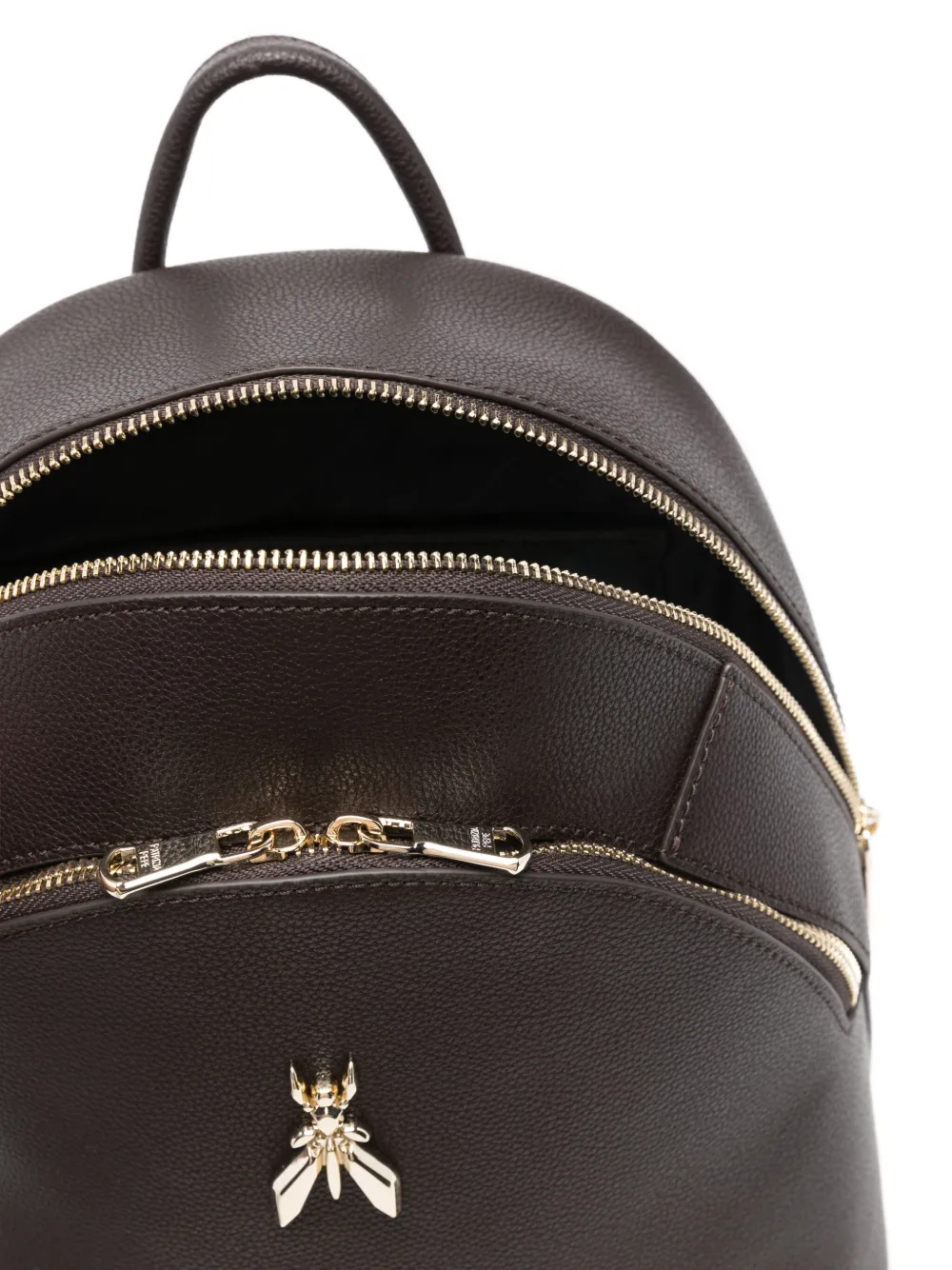 Patrizia Pepe Rugzak met logopatch Bruin