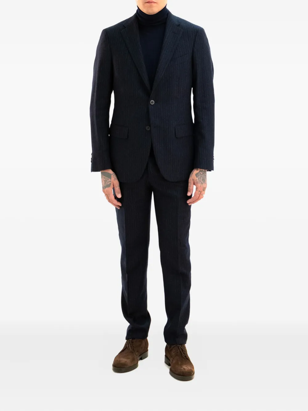 Boglioli pin-stripe suit | Blue | Image 1
