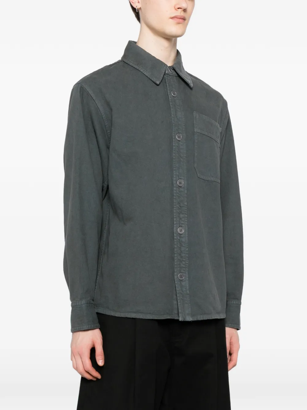  A.p.c. Twill Shirt Jacket - Grey 