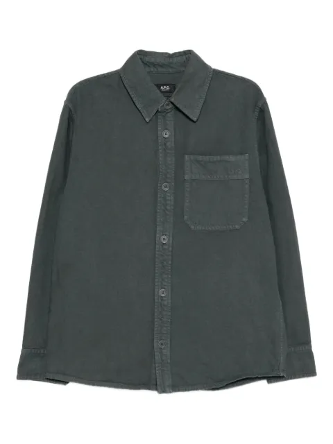 A.P.C. chest pouch pocket shirt jacket