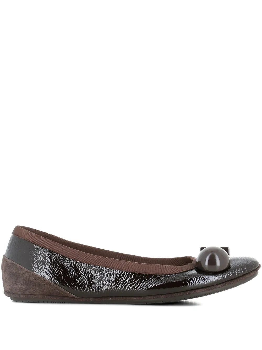Dove Nuotano Gli Squali Where Sharks Swim Becky Ballet Flats In Brown