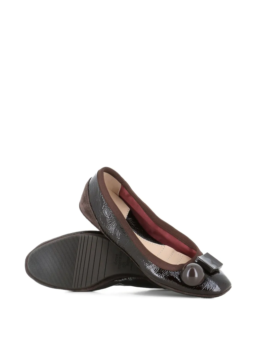 Dove Nuotano Gli Squali Where Sharks Swim Becky Ballet Flats In Brown
