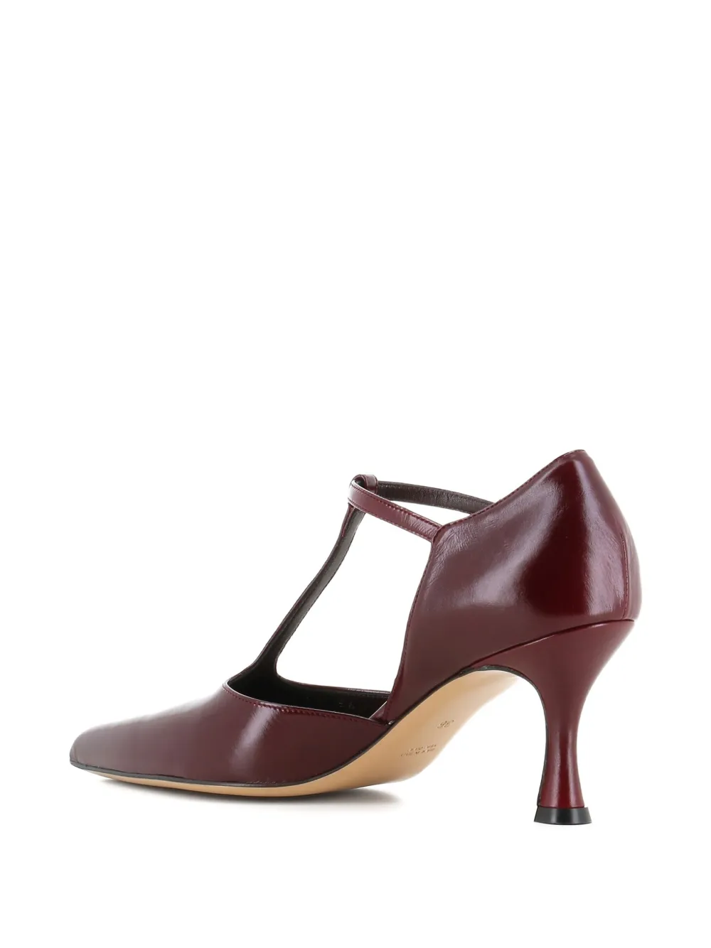 Antonio Barbato Maestri Veneziani 70mm T-strap Buckle Pumps In Burgundy