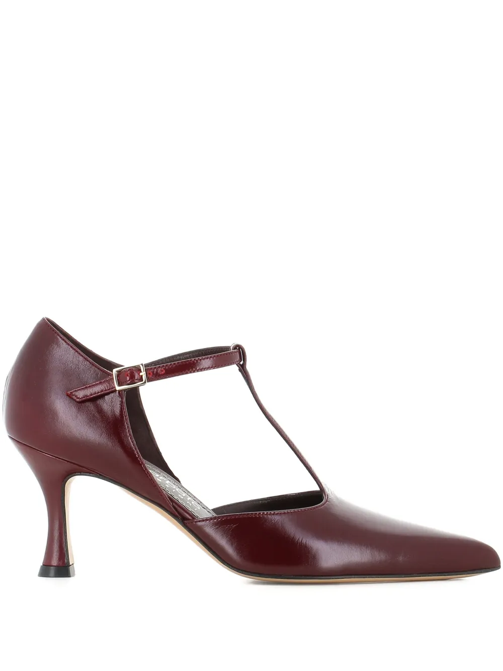 Antonio Barbato Maestri Veneziani 70mm T-strap Buckle Pumps In Burgundy