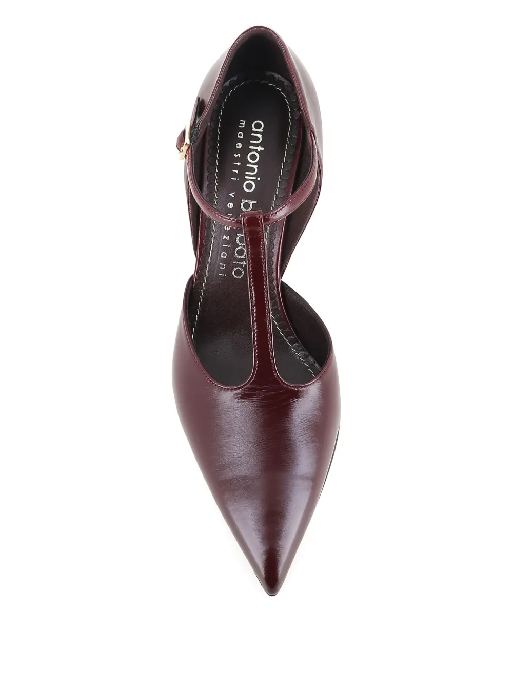 Antonio Barbato Maestri Veneziani 70mm T-strap Buckle Pumps In Burgundy