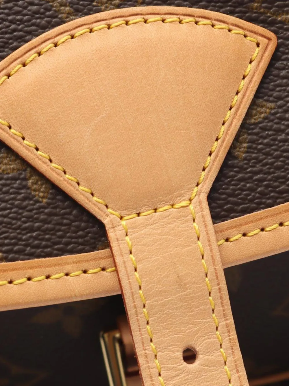 Pre-owned Louis Vuitton 2002 Monogram Sologne Crossbody Bag In Brown