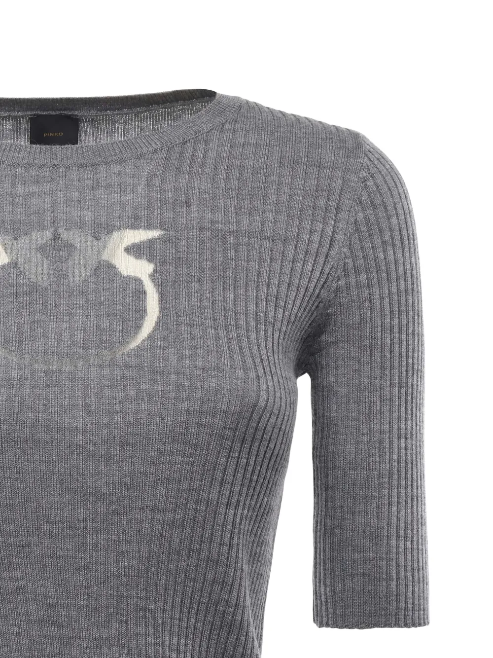 PINKO T-shirt verfraaid met logo Grijs