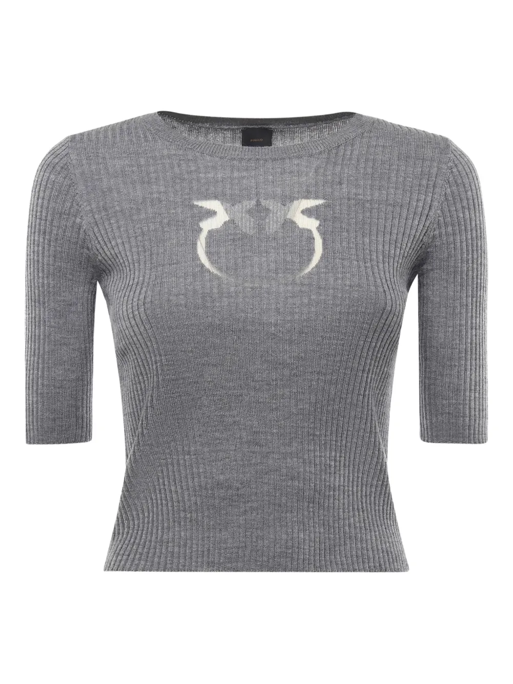 PINKO logo-embellishment T-shirt - Grigio