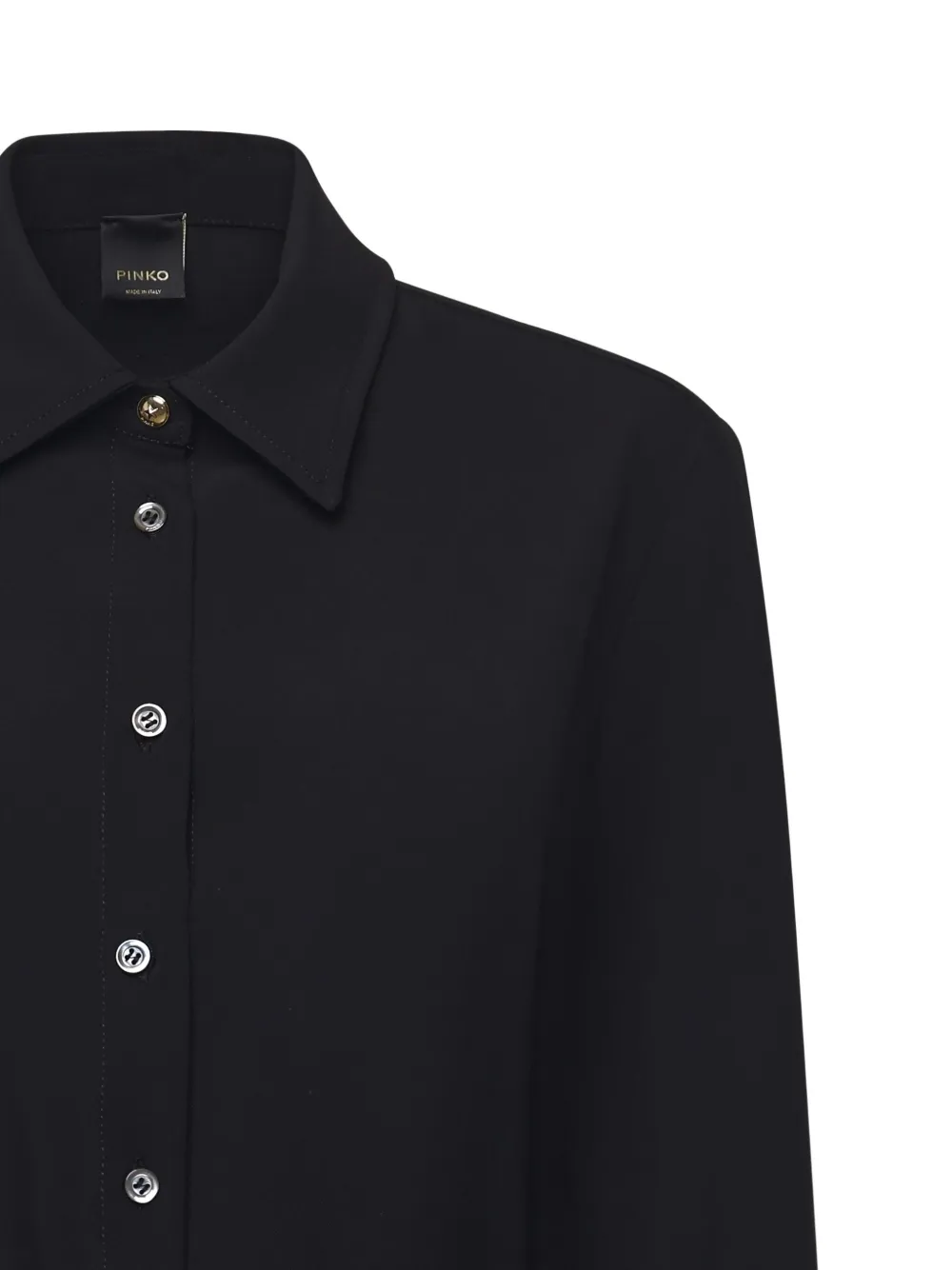 PINKO Jurk met knopen en ceintuur Zwart