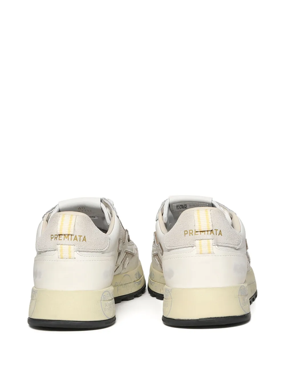 Premiata 7738 sneakers met logopatch Beige
