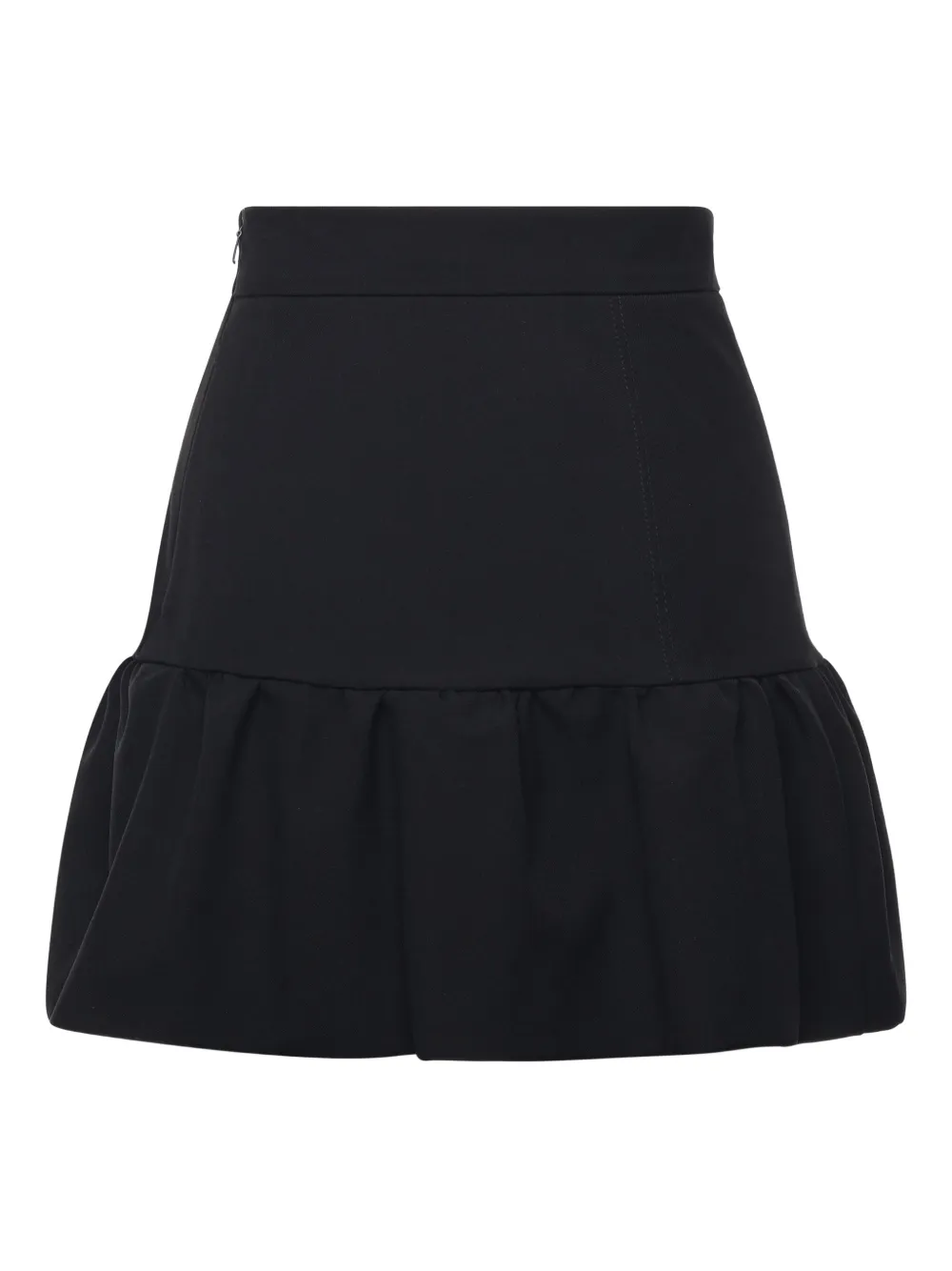 PINKO ruffled mini skirt - Zwart