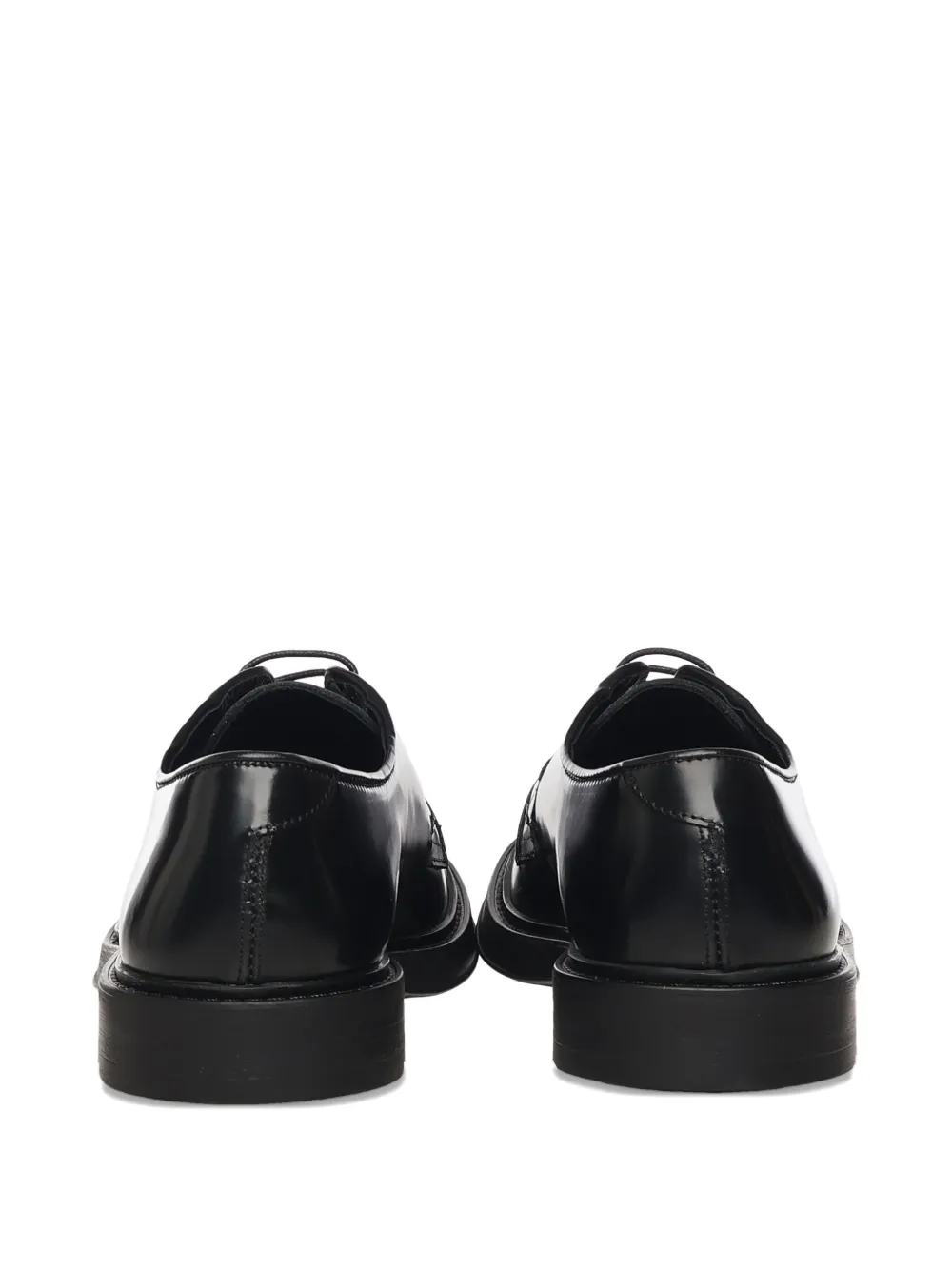 Giuliano Galiano Alan lace-up round toe derby Zwart