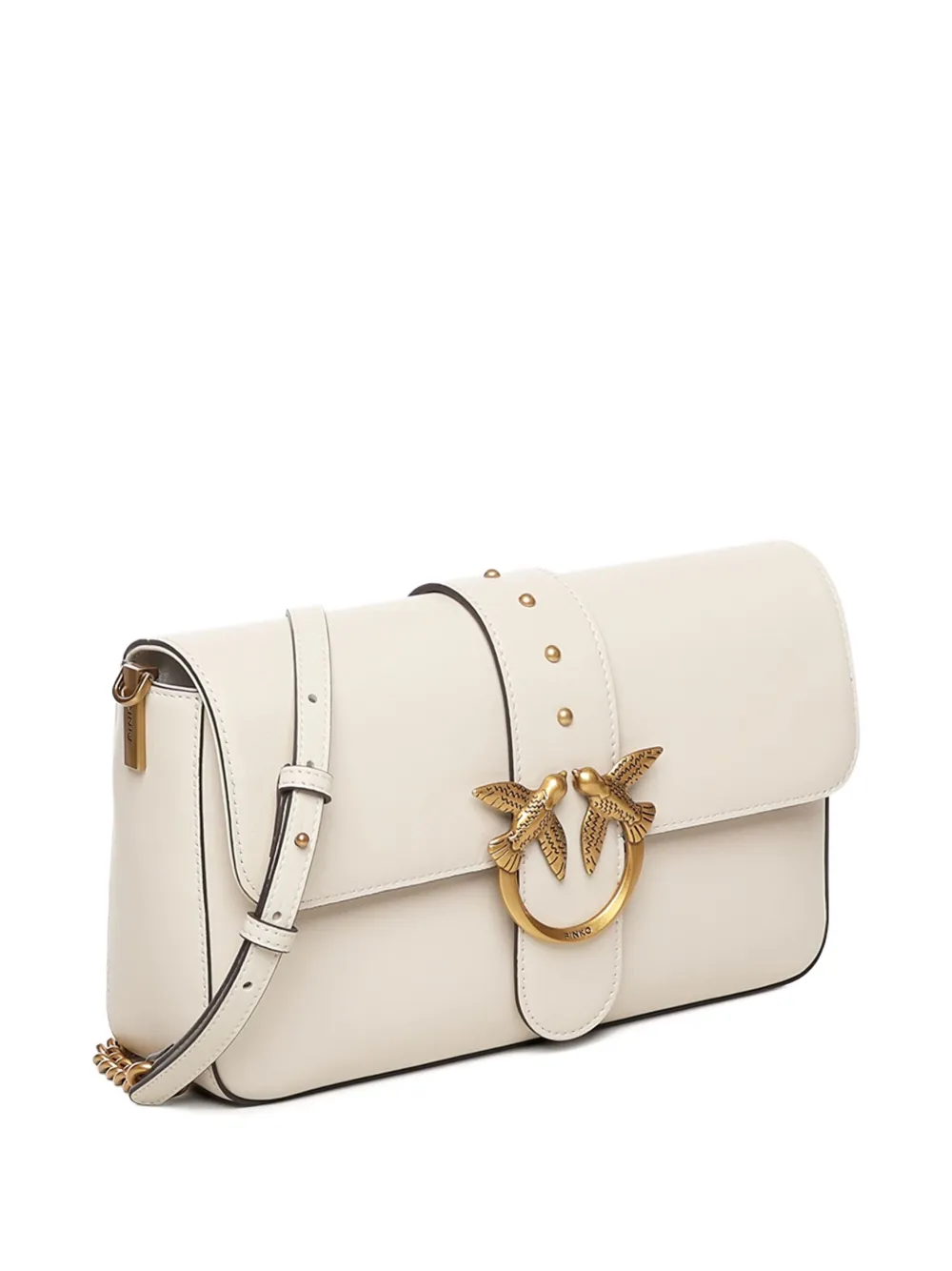 PINKO Slouchy medium schoudertas Beige