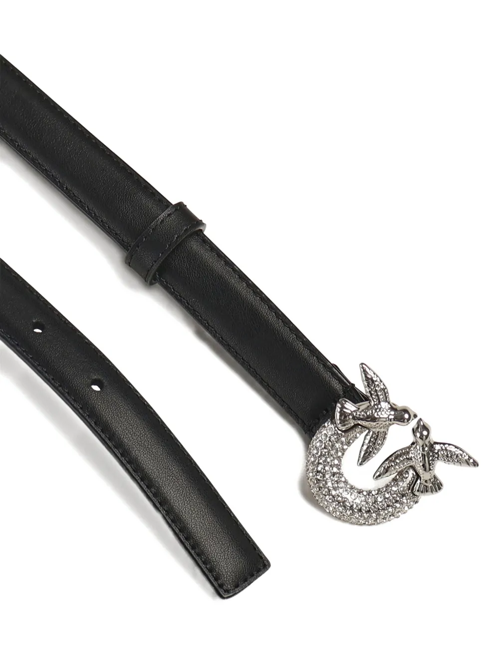 PINKO buckle-embellished belt - Zwart