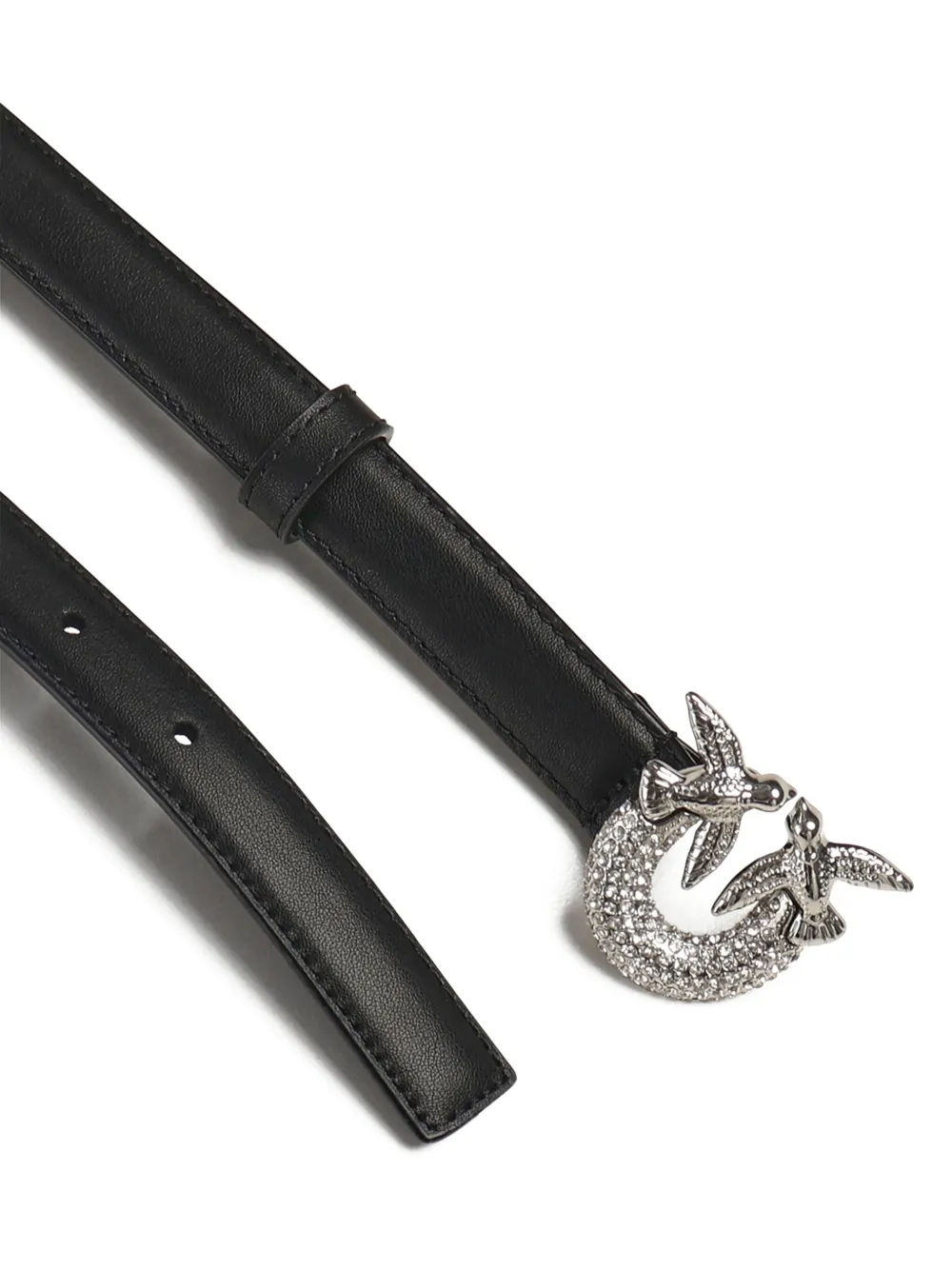 PINKO Riem verfraaid met gesp Zwart