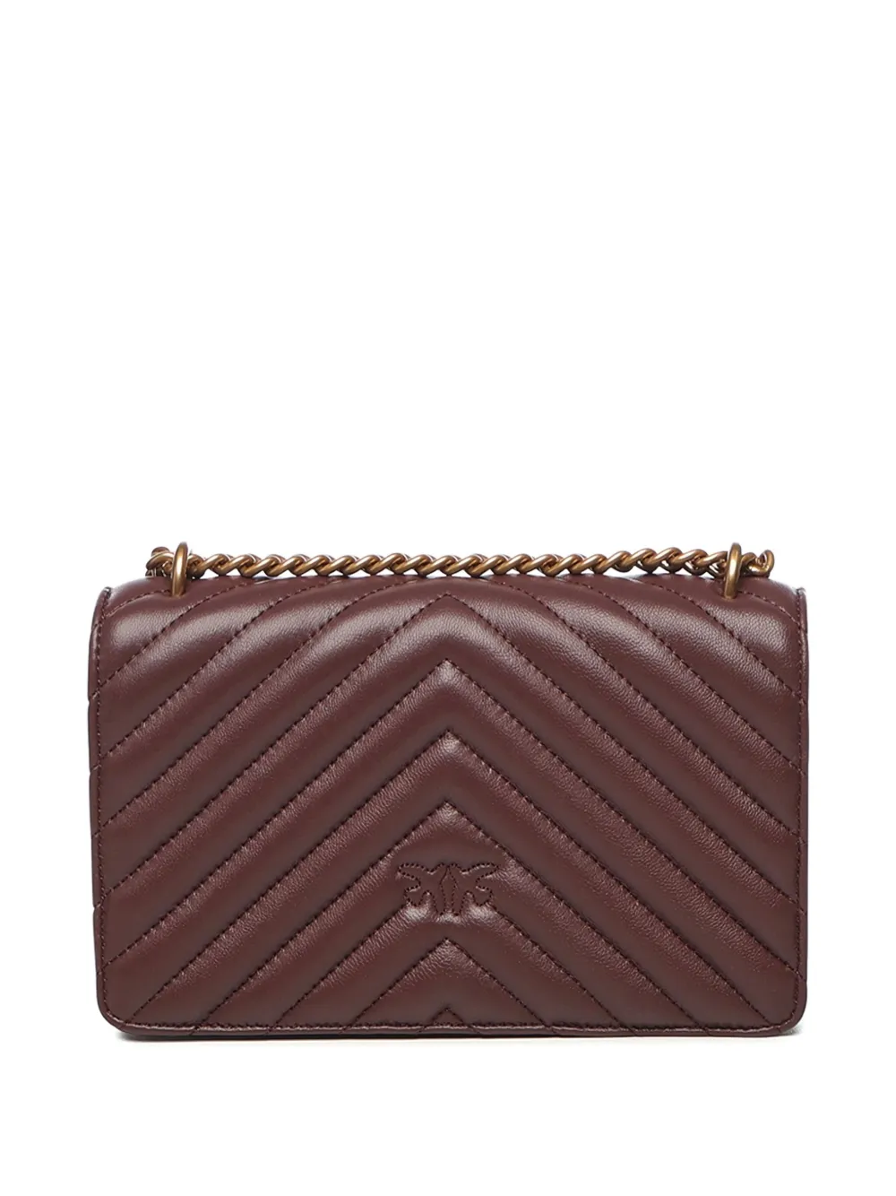 PINKO chevron-quilting chain shoulder bag - Bruin