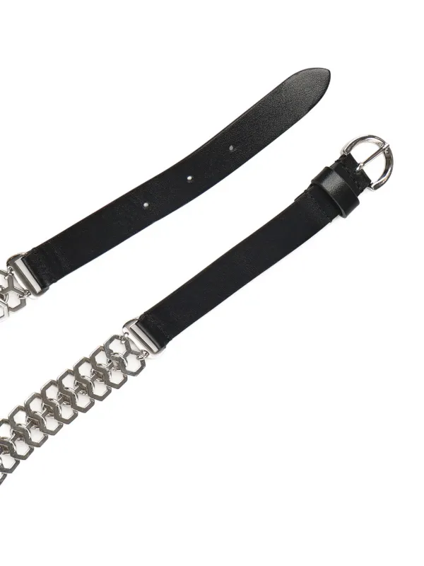 PINKO chain-detail Belt | Black | FARFETCH display picture 2
