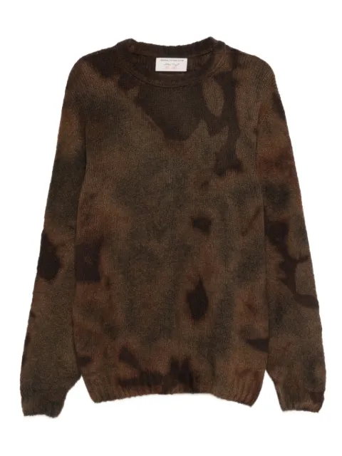 original vintage style Tie-dye crew-neck sweater