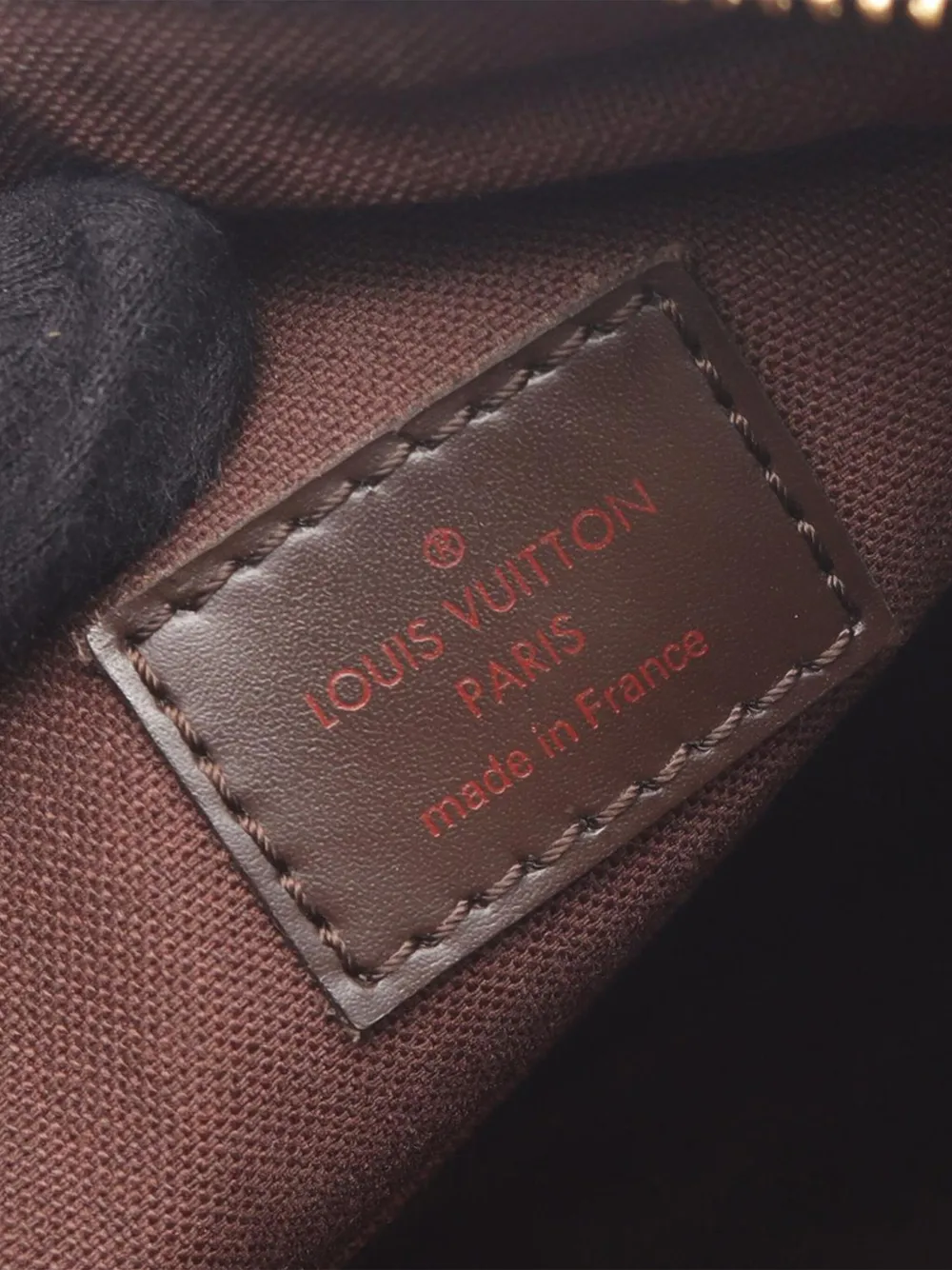 Pre-owned Louis Vuitton 2012 Damier Ebene Beaubourg Trotteur Crossbody Bag In Brown
