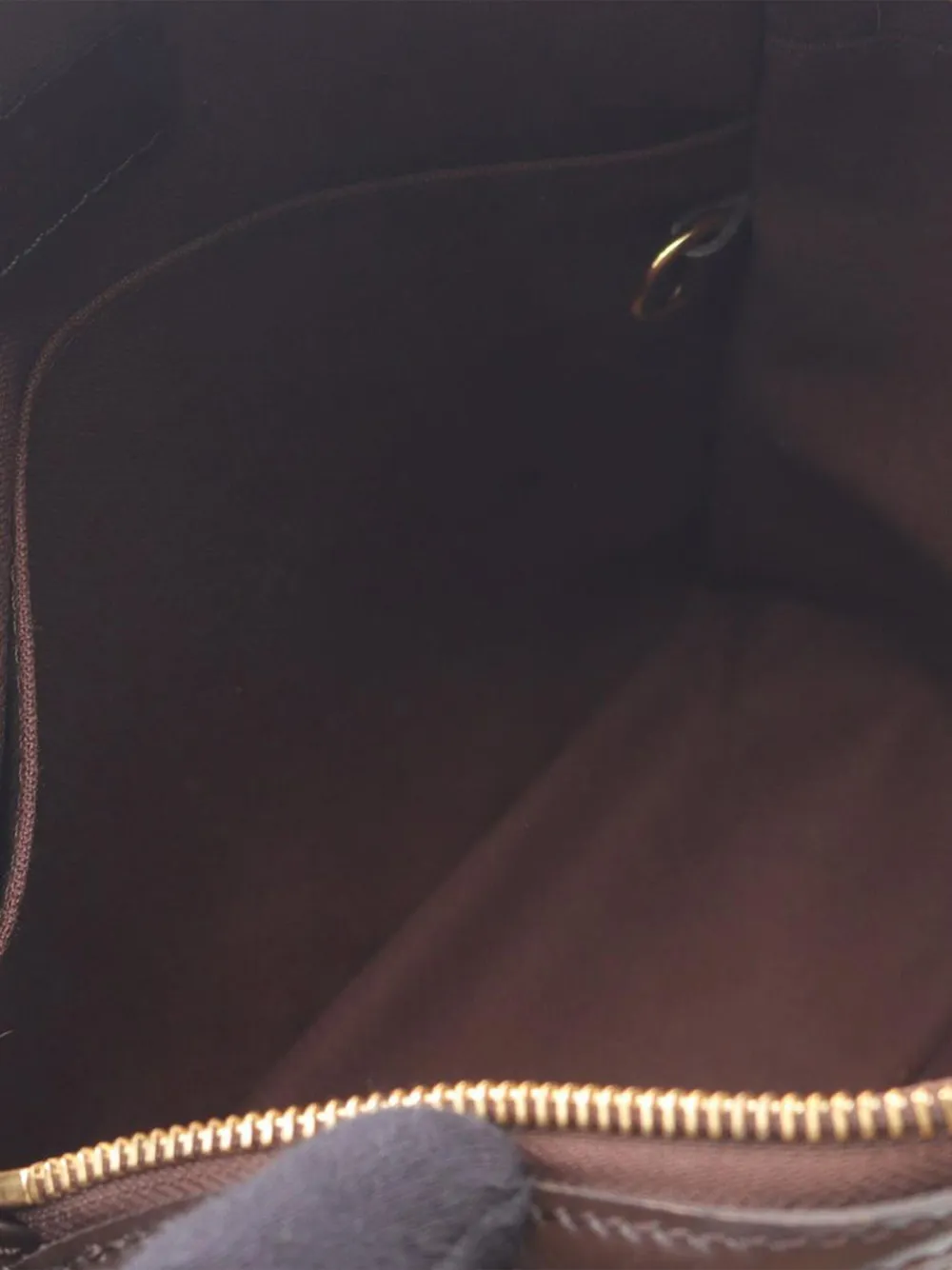 Pre-owned Louis Vuitton 2012 Damier Ebene Beaubourg Trotteur Crossbody Bag In Brown