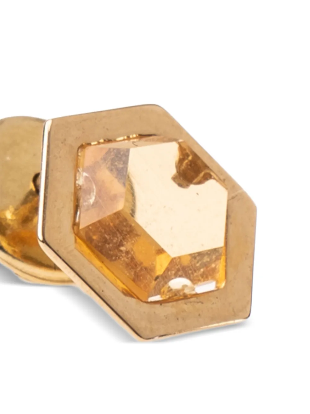  Delfina Delettrez 18k Yellow Gold Hexagonal Yellow Diamond Earring 