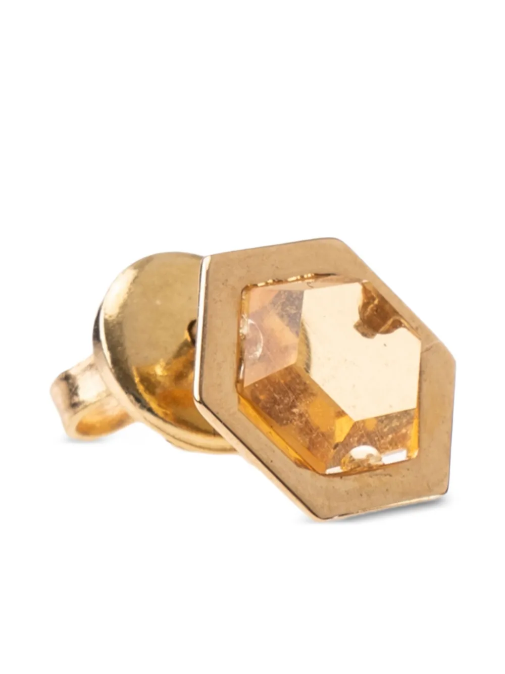 Delfina Delettrez 18k yellow gold hexagonal yellow diamond earring - Oro