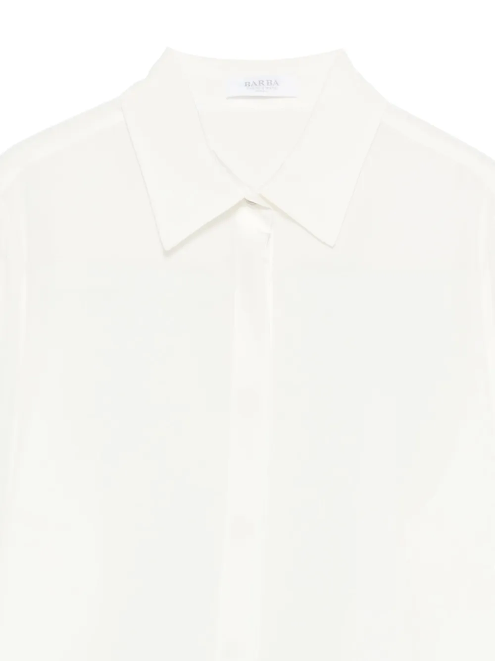 Barba Blouse met kraag Wit