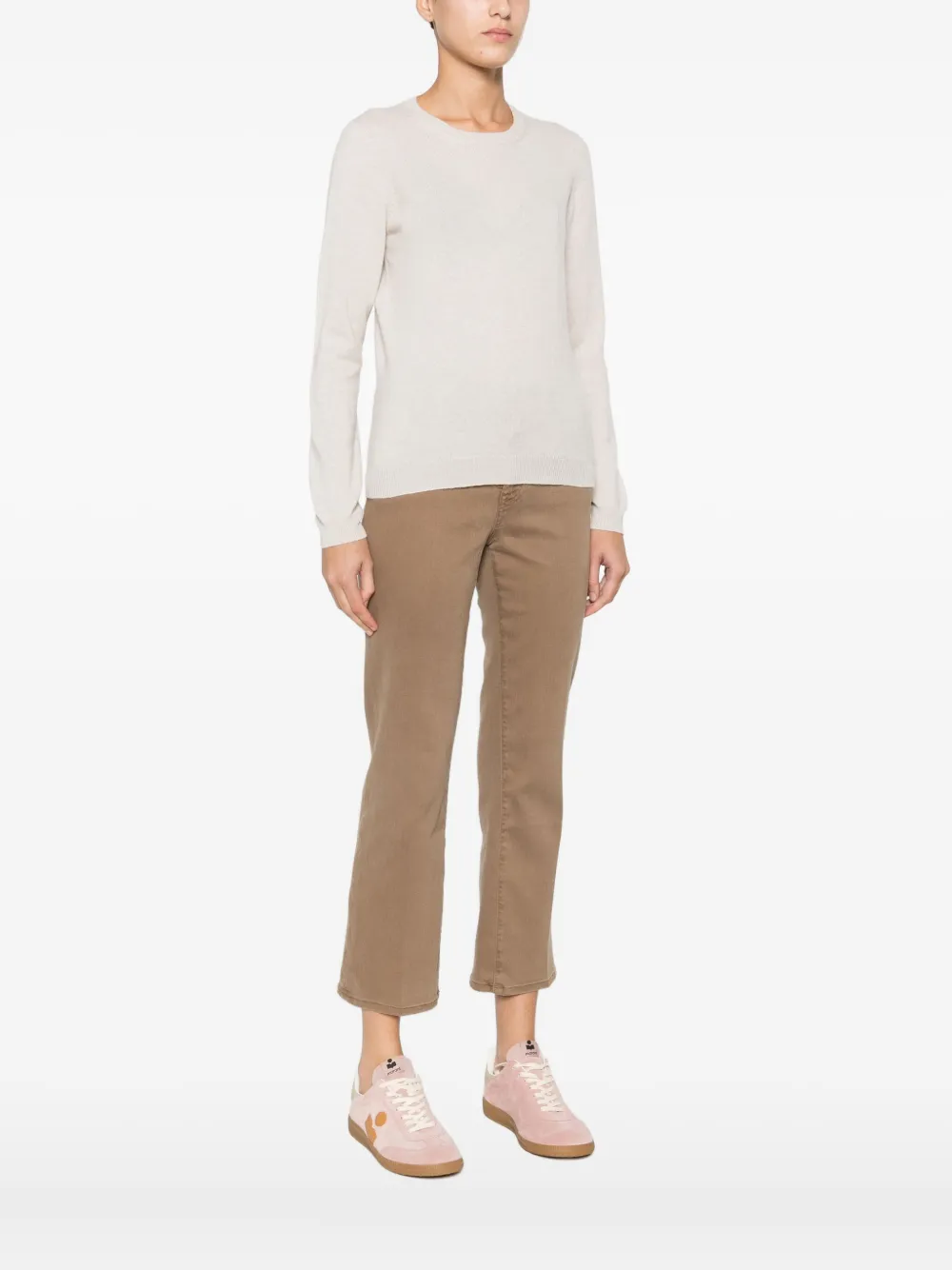 Barba Napoli Crew-neck Sweater In Neutral