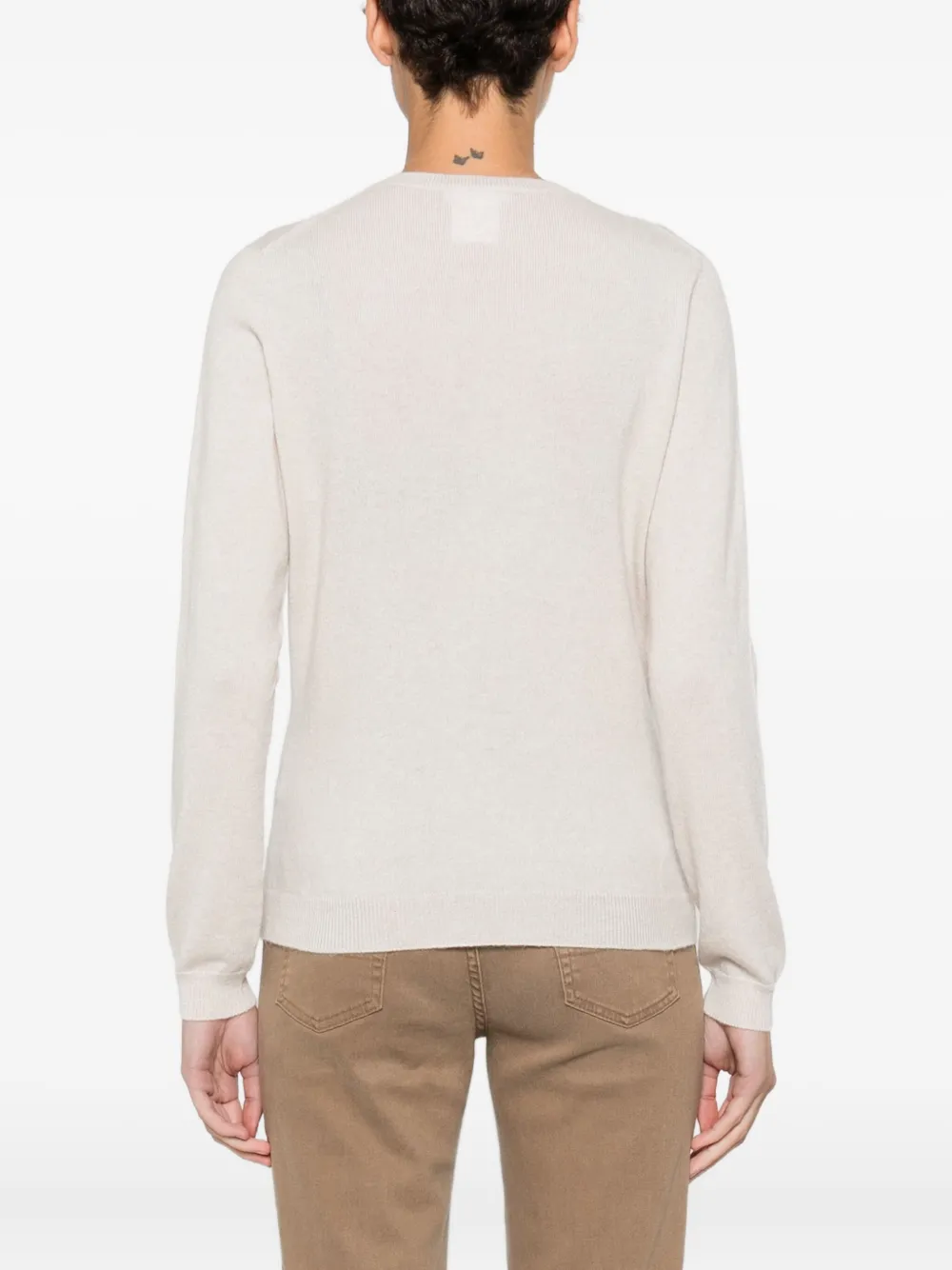 Barba Napoli Crew-neck Sweater In Neutral