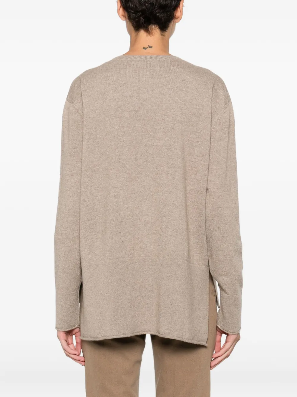 Barba Napoli Crew-neck Sweater In Metallic